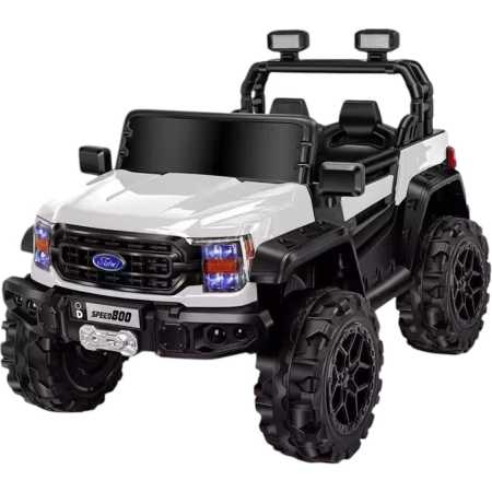 Camioneta Raptor Monster. Asiento De Cuero, Cuatro Motores, Luces LED, Ruedas De Caucho