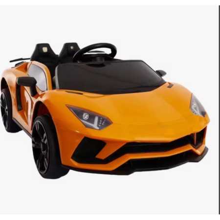 Auto Simil Lamborghini- Asiento de cuero, ruedas de caucho,2 motores