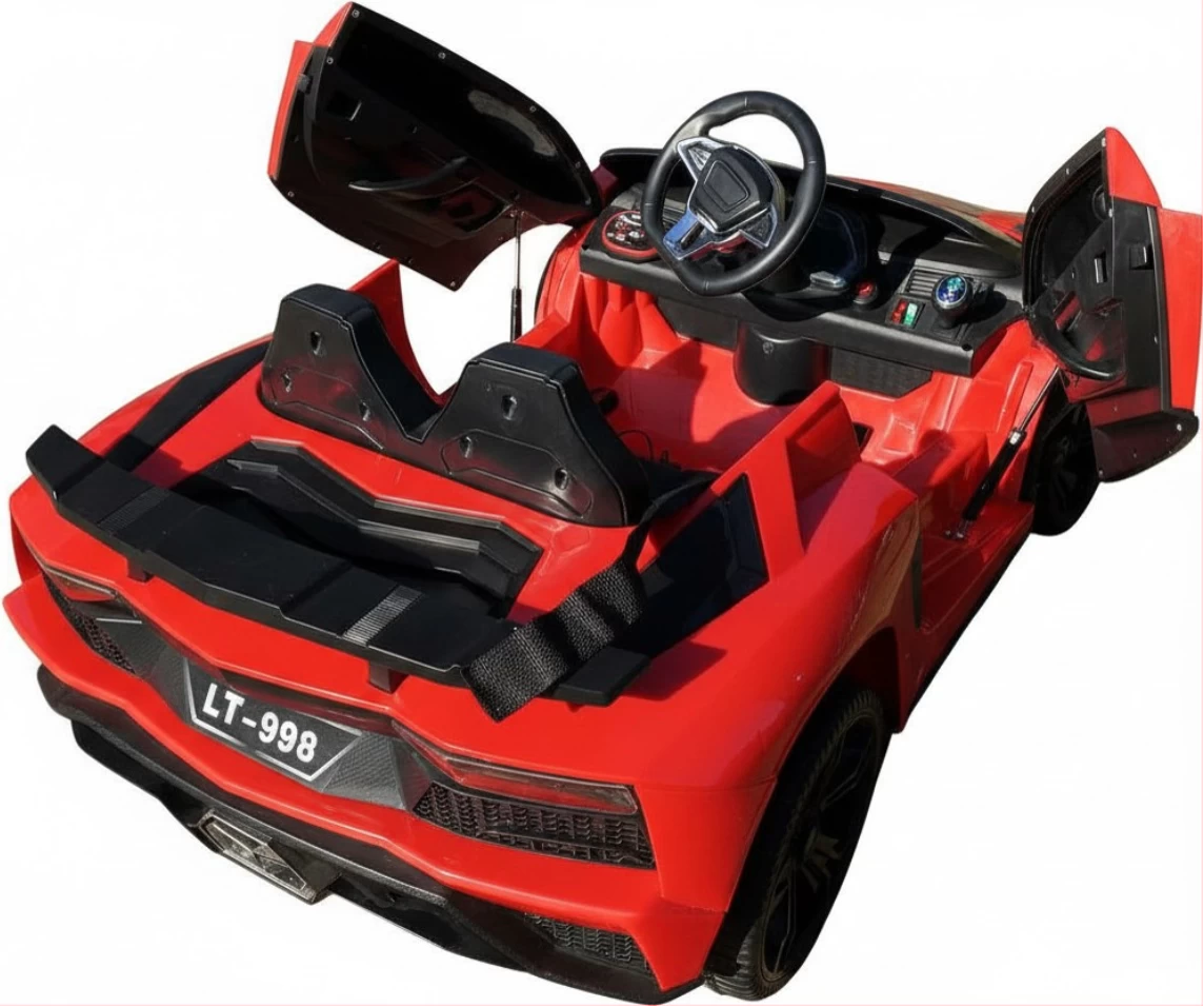 Auto Simil Lamborghini Aventador- Asiento de cuero, ruedas de caucho,2 motores - Imagen 5