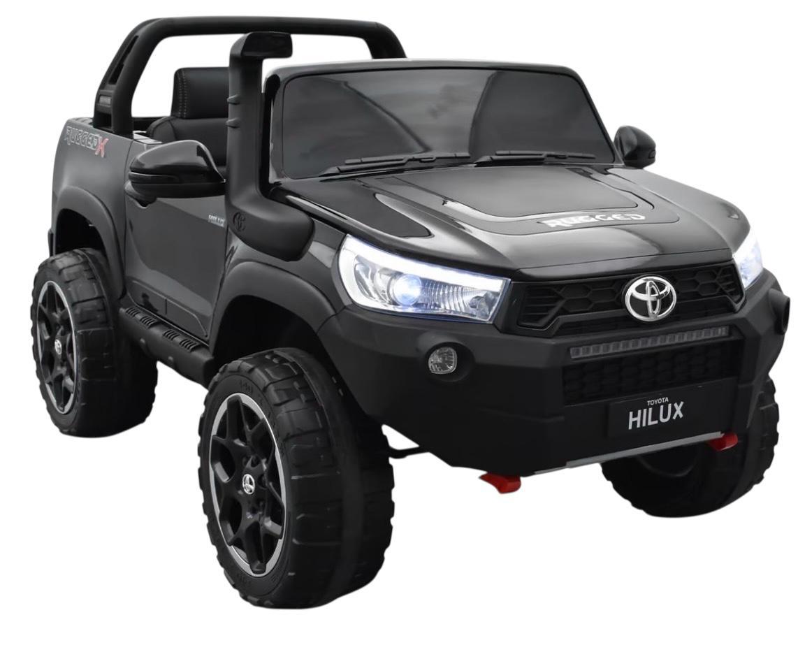 Toyota Hilux Rugged 24V 7AH Asiento de Cuero, 2 motores, Luces Delanteras y Traseras - Imagen 9