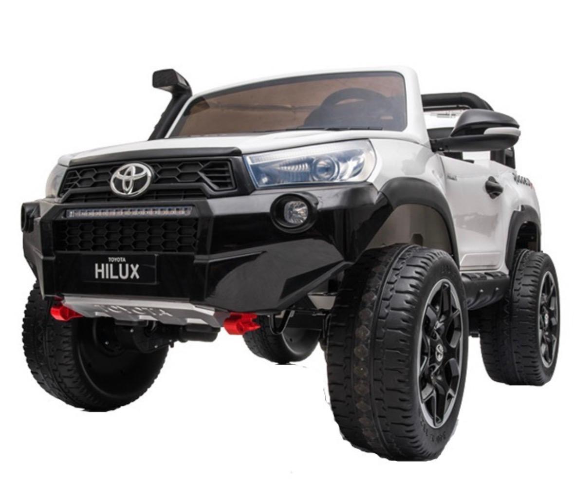 Toyota Hilux Rugged 24V 7AH Asiento de Cuero, 2 motores, Luces Delanteras y Traseras - Imagen 5