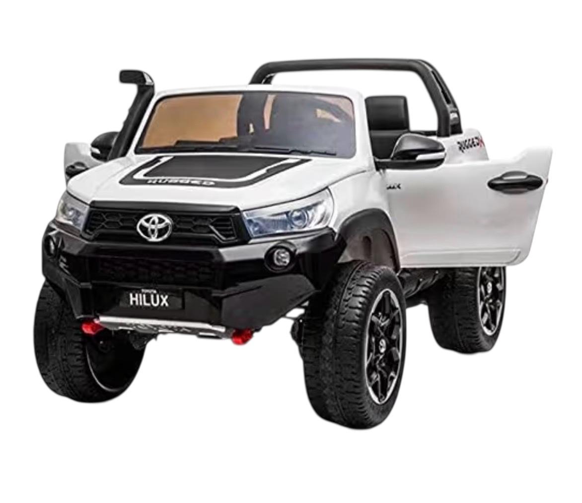 Toyota Hilux Rugged 24V 7AH Asiento de Cuero, 2 motores, Luces Delanteras y Traseras - Imagen 3
