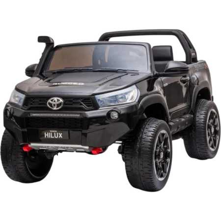 Toyota Hilux Rugged 24V 7AH Asiento de Cuero, 2 motores, Luces Delanteras y Traseras