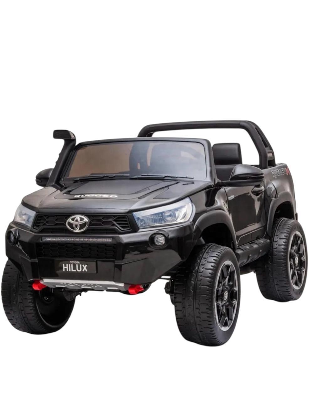 Toyota Hilux Rugged 24V 7AH Asiento de Cuero, 2 motores, Luces Delanteras y Traseras