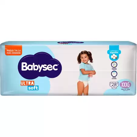 BABY SEC Ultra Soft XXXG Jumbo x28 pañales
