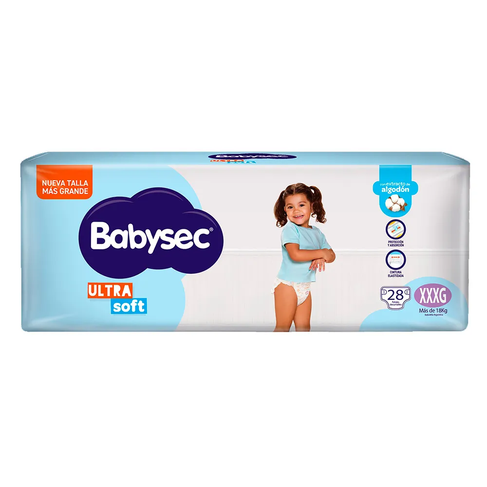BABY SEC Ultra Soft XXXG Jumbo x28 pañales