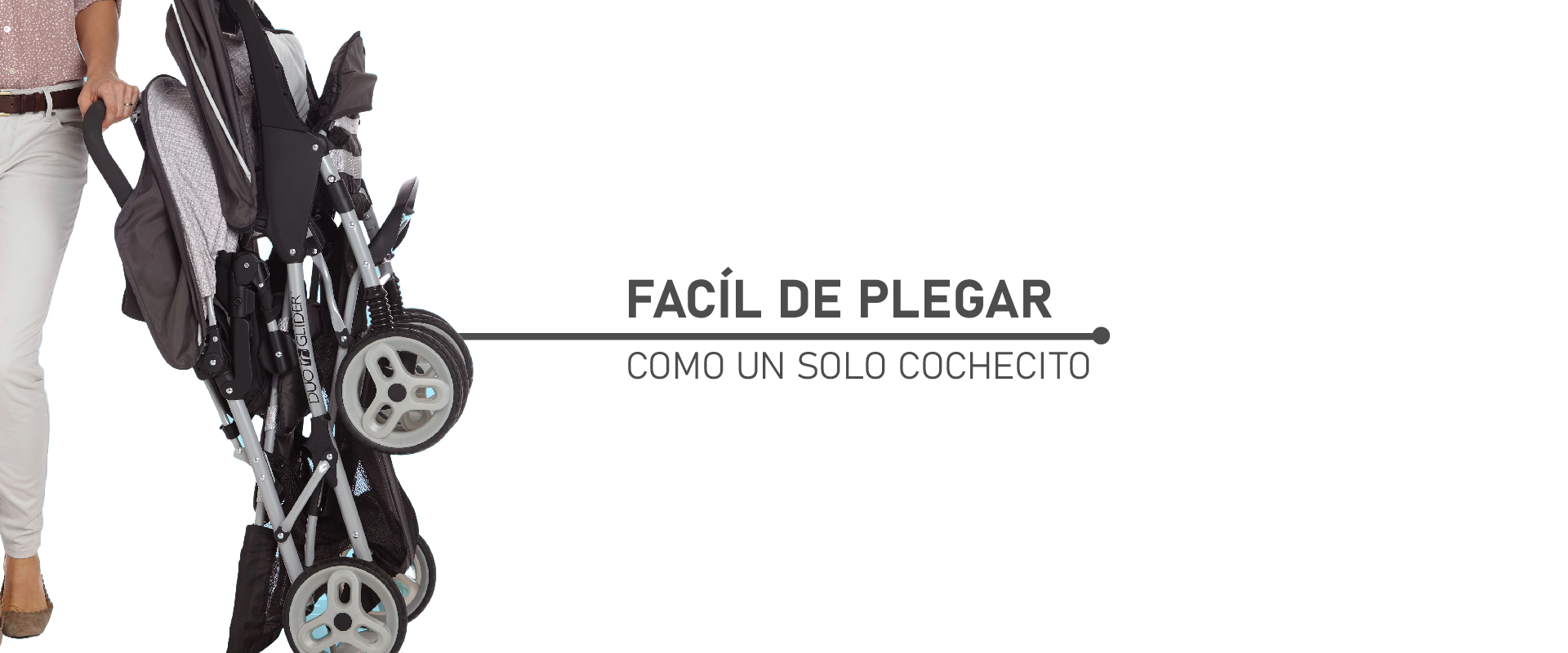 Coche Graco Doble Douglider Click Connect - Imagen 2