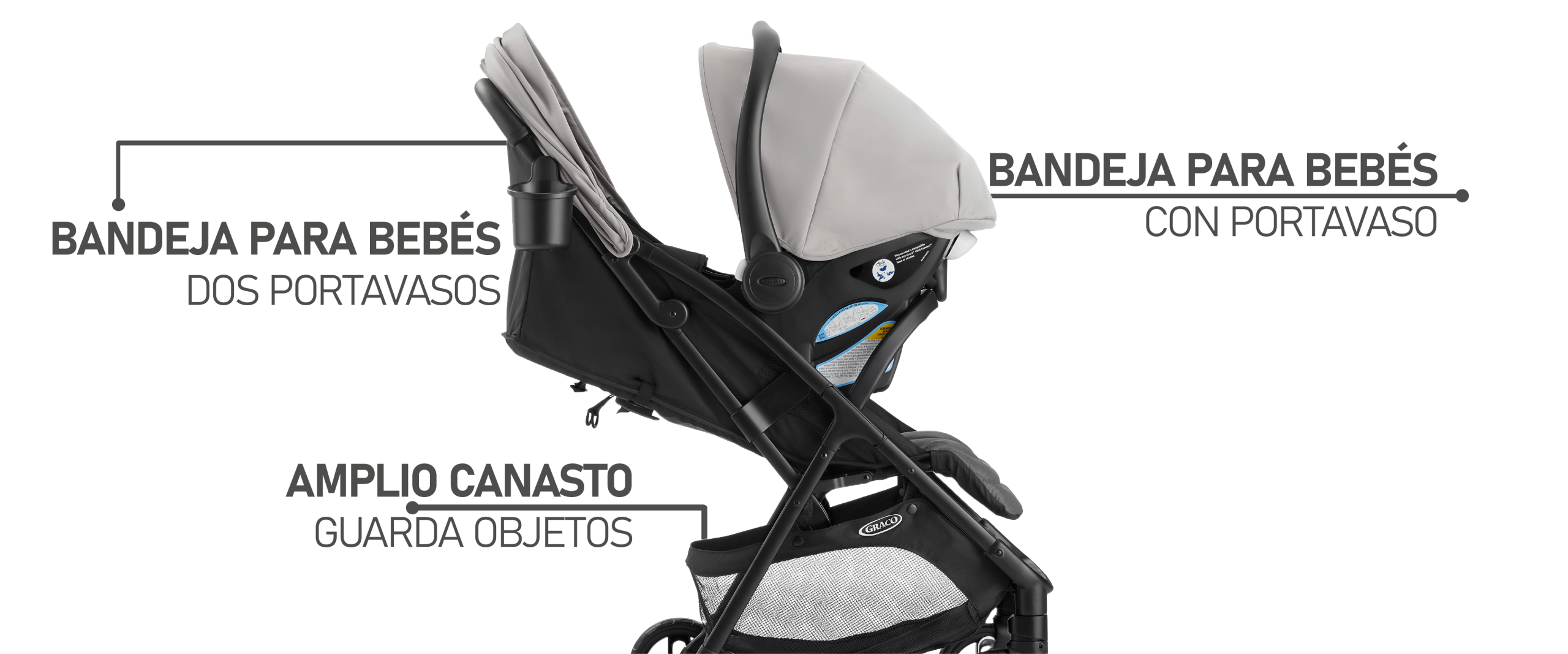 Cochecito Graco Ready2Jet Con Travel System - Imagen 3