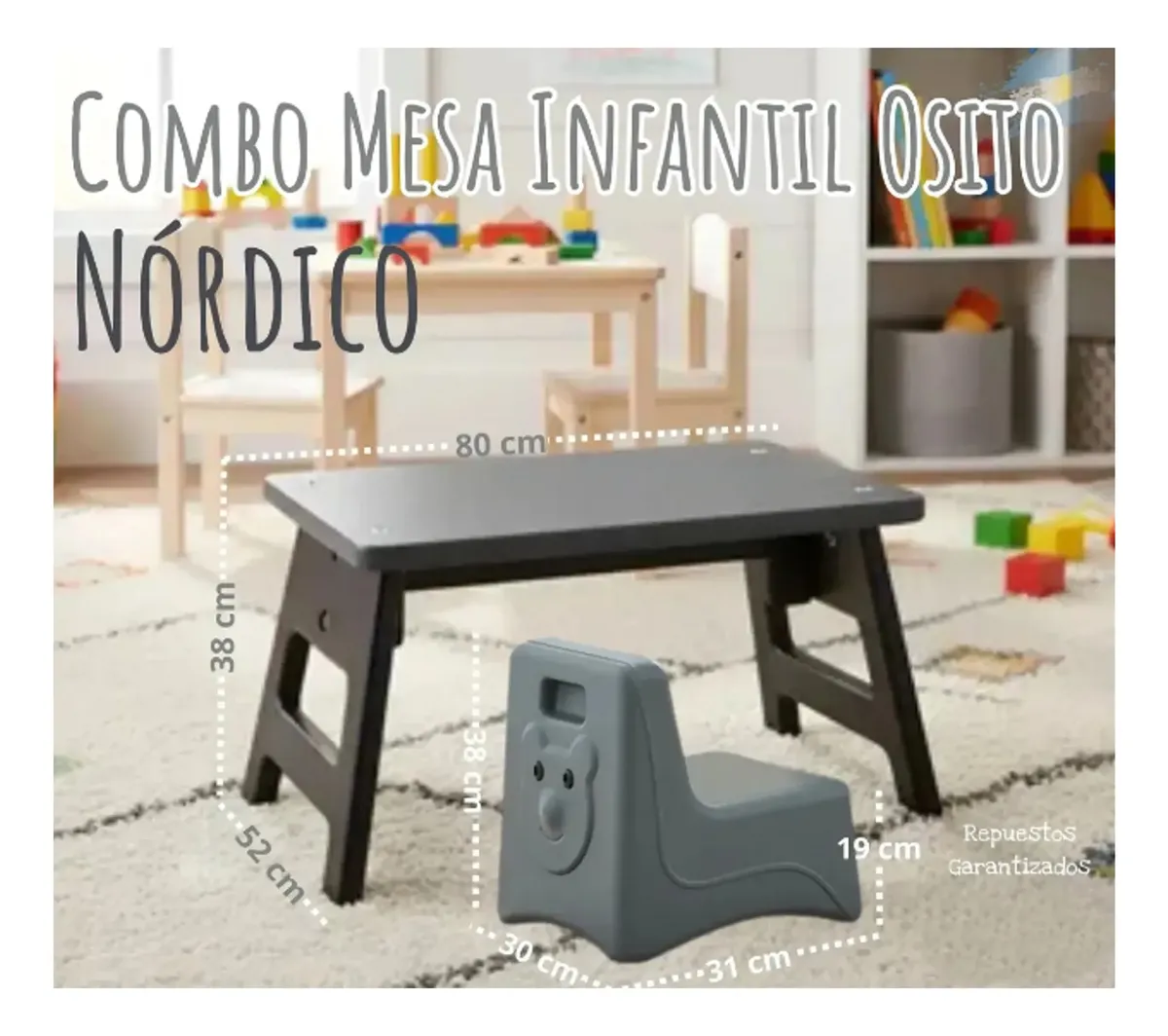 Mesa y Sillón Osito Nórdico Rodacross - Imagen 3