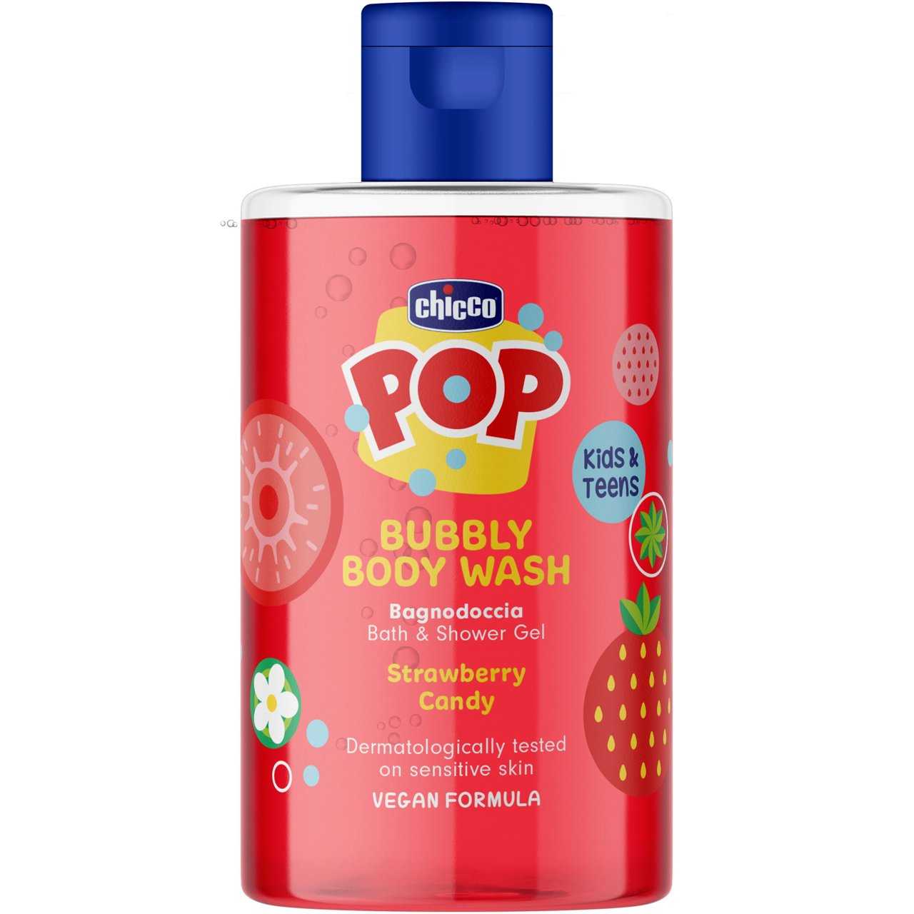 Gel De Ducha Chicco Bubble Body Wash- Sandia y Frutilla - Imagen 2