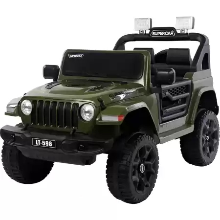 Auto a Bateria Jeep 12v 2 Motores Luces Usb Suspension