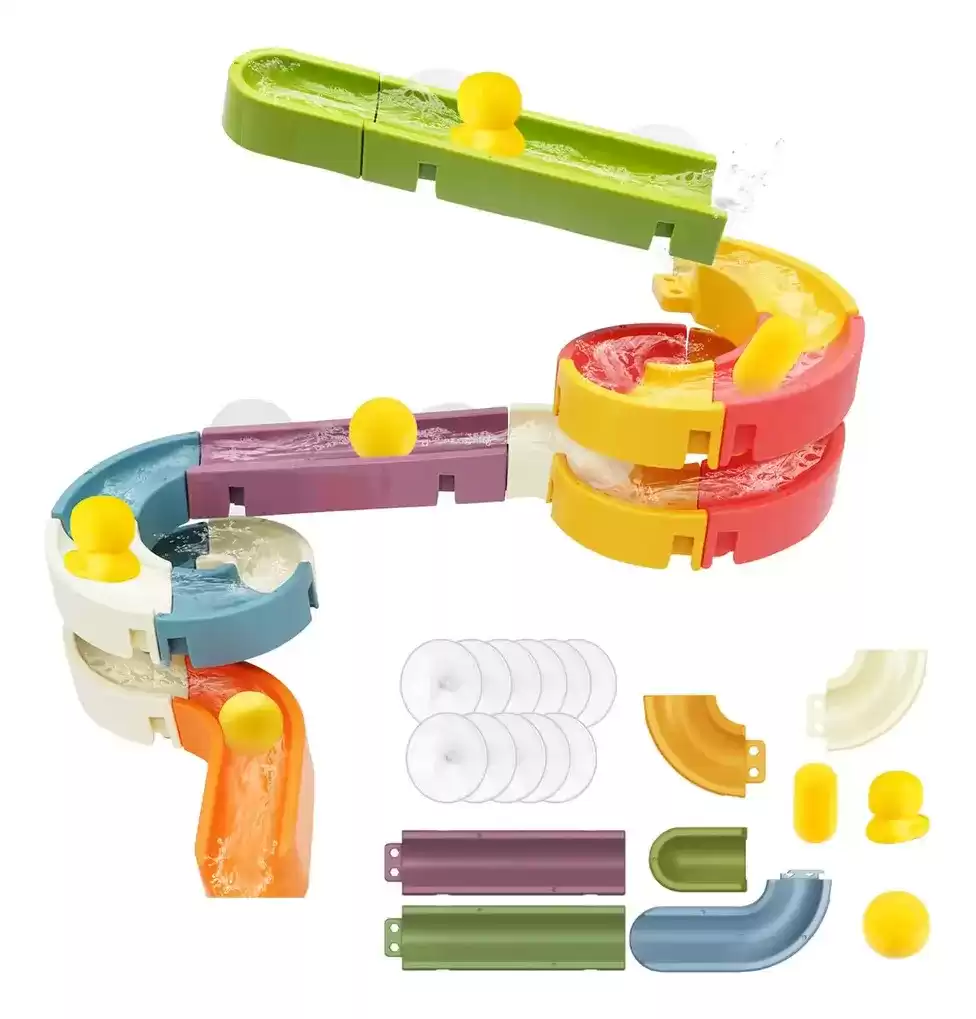 Juego Laberinto De Agua Para Baño Tobogán Patitos - Imagen 2