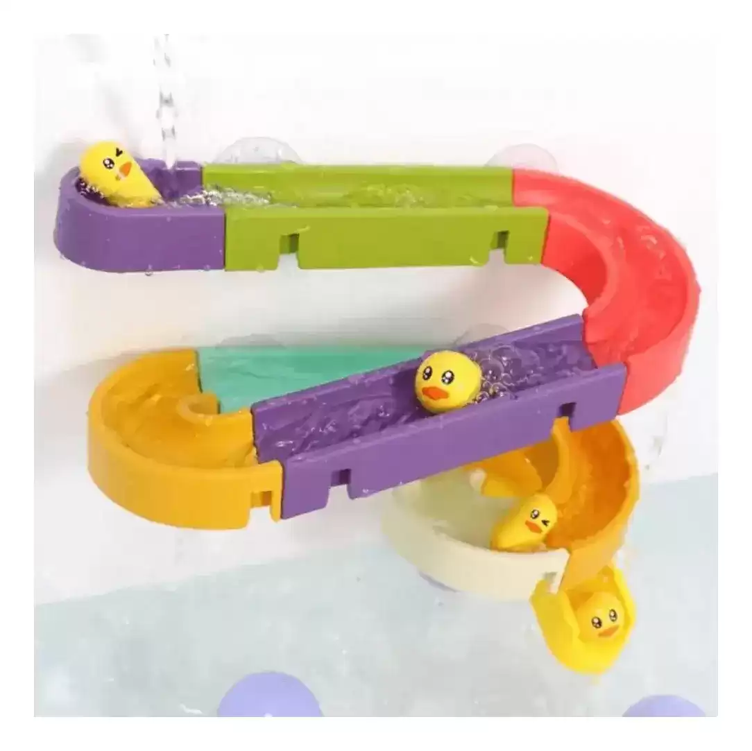 Juego Laberinto De Agua Para Baño Tobogán Patitos - Imagen 3